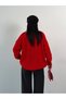 Oversize Baklava Jacquard Pattern Crew Neck Drop Shoulder Women's Loose Knitwear Sweater - 7
