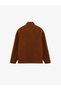 Regular Fit Covered Pocket Buttoned Mock Neck Cashmere Jacket - 4