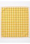 2-Piece Gingham Linen American Service Plate with Scalloped Edge Breakfast Serving Plate Stain Resistant 45X35 - 2