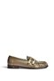 Z820024208 Mink Patent Leather Drawstring Detailed Double Buckle Loafer Shoes - 7