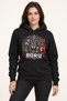 Börü Ottoman and Republican Printed Black Hooded Pocketless Sweatshirt - 3