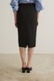 Lucia Peplum Add-On Black Pencil Midi Skirt - 7