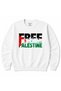 Free Palestine Freedom & Solidarity Palestinian Flag Graphic Sweatshirt