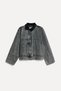 Women's Anthracite Oversize Trucker Jean Jacket