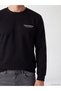 Peak New Season Black Crew Neck Printed Men's Thick Sweatshirt - 3