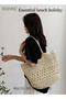 Women Straw Woven Shoulder Bag Summer Beach Travel Crossbody Handbag Classics Satchel Purse Woven Ha - 3