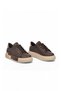 Women's Brown Lace-Up Thick-Soled Stylish Comfortable Sneaker Daily Casual Walking Shoes 261261 - 4