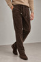 Lace-Up Waist Corduroy Men's Trousers |   Mew6111553-1