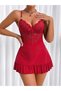 Lace Cupped Nightgown and Dressing Gown Mini Dowry Set - 6