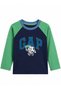 Gap baby boy football ball print t-shirt navy blue