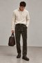 Lace-Up Waist Corduroy Men's Trousers |   Mew6111553-1