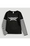 Metal Music Printed Sleeve Te Unisex Oversize T-Shirt