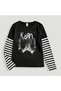 Metal Music Printed Sleeve Te Unisex Oversize T-Shirt