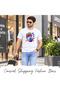 Men's Astronaut Space Cotton T-Shirt – Short Sleeve Casual Tee - 5