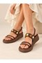 Women's Stone Detailed Orthopedic Sole Sandals - 2