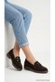 Women's Loafer Shoes with Metal Accessories Round Toe Casual Stylish Comfortable Short Heeled Nexar - 2
