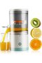 Electric Citrus Juicer with Auto-Reverse and Two Cones