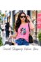 Women's Astronaut Space Cotton T-Shirt – Short Sleeve Casual Tee - 5