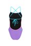 Women's Training Swimsuit Tie Back Sugar Plum - 2