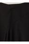 Özmarka New Season Black Asymmetrical Cut Skirt with Zipper at the Waist - 8