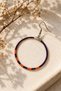 Handmade Purple Orange Beaded Hoop Earrings – Colorful Bohemian Design Women's Earrings - 3