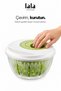 Hüner Salad Dehydrator 4.5 L – Manual Spin, Vegetable and Greenery Dehydrator with Strainer - 4