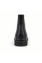 Black Genuine Leather Elastic Chelsea Boots – Rubber Sole - 3