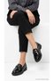 Women's Loafer Shoes with Metal Accessories Round Toe Casual Stylish Comfortable Short Heeled Nexar - 2