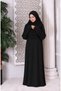 One-Piece Full-Length Prayer Dress Black - 2