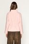 Arbour Women's Stopper Drawstring Detailed Zippered Fleece Pink Sweatshirt - 5