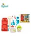 Kids Pretend Play Cleaning Set with Toy Vacuum Cleaner, Mop, Broom, Dustpan, Buckets and Cleaning Accessories, Educational Housekeeping Role Play Toy for Boys and Girls, Ages 3+