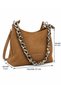 Women's Suede Hand and Shoulder Bag