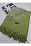 Baroque Patterned Embroidered Cashmere Wool Shoulder Shawl 70 X 200 Soft Texture Tassel Shawl - 2