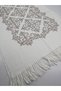 Baroque Patterned Embroidered Cashmere Wool Shoulder Shawl 70 X 200 Soft Texture Tassel Shawl - 4