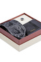 Gray Tie Handkerchief and Lapel Badge Set of 3 - 2