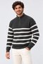 Men's (Striped) Regular Fit Half-Zip Knit Sweater Kpln - 2