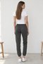 Women's Jogger with Elastic Waist and Cuffs, Pockets, 2-Piece Sweatpants, Anthracite Navy Blue - 6