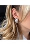 Silver Color Design Earrings Model 2.5 cm