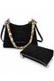 Women's Suede Hand and Shoulder Bag