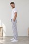 Men's Straight Leg Elastic Waist Pocket Basic 2-Piece Sweatpants Black Gray - 3