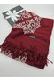 Baroque Patterned Embroidered Cashmere Wool Shoulder Shawl 70 X 200 Soft Texture Tassel Shawl - 3