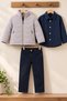Boy's Inflatable Coat Shirt Pants 3-Piece Winter Set - 7