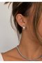 Silver Color Minimal Drop Teardrop Earrings Model 2 cm