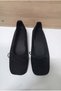 Mary Women's Ballet Flats with Rubber Bow in Black Suede - 2