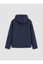 Navy Blue Water Repellent Boy's Soft Touch Raincoat - 4
