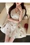 Rochie mini, bej - 7