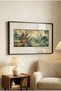 1 Piece Black Wooden Framed Horizontal Wooden Painting with Pvc Panels - Oriental Nature and Lake Scenery Concept - Home, Business and Office Decoration Painting