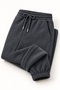 Men's Premium Quality 3-Yarn Fleece Insulated Thick Leg Elasticized Track Pants - 5