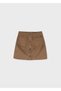 Brown Girls' Buttoned Skirt 7932 - 2