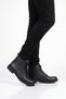 Men's Black Fur Lined Cold Resistant Non-Slip Sole Genuine Leather Zippered Boots 795 - 3